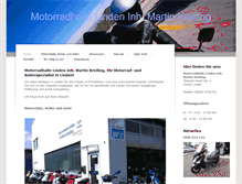 Tablet Screenshot of mk-motorradhalle.de